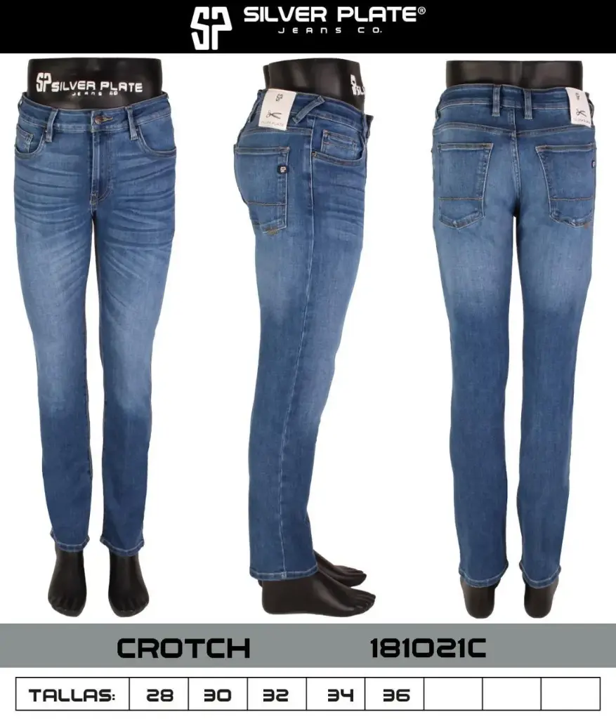 JEANS CROTCH SILVER PLATE 181021C