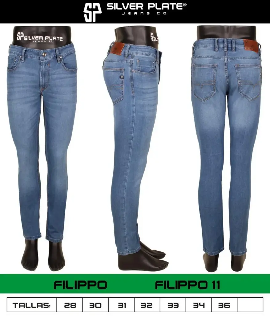 JEANS FILIPPO SILVER PLATE 11