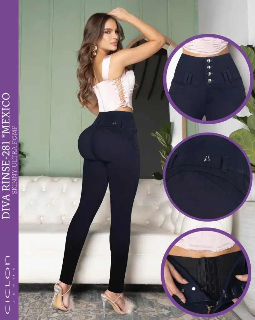 JEANS CICLON DIVA RINSE 281 (PAQ 19PZ)